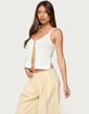 EDIKTED Mikinley Split Front Knit Tank Top image number 4