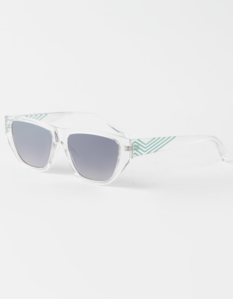 BLUE CROWN Flat Top Wayfarer Sunglasses image number 0