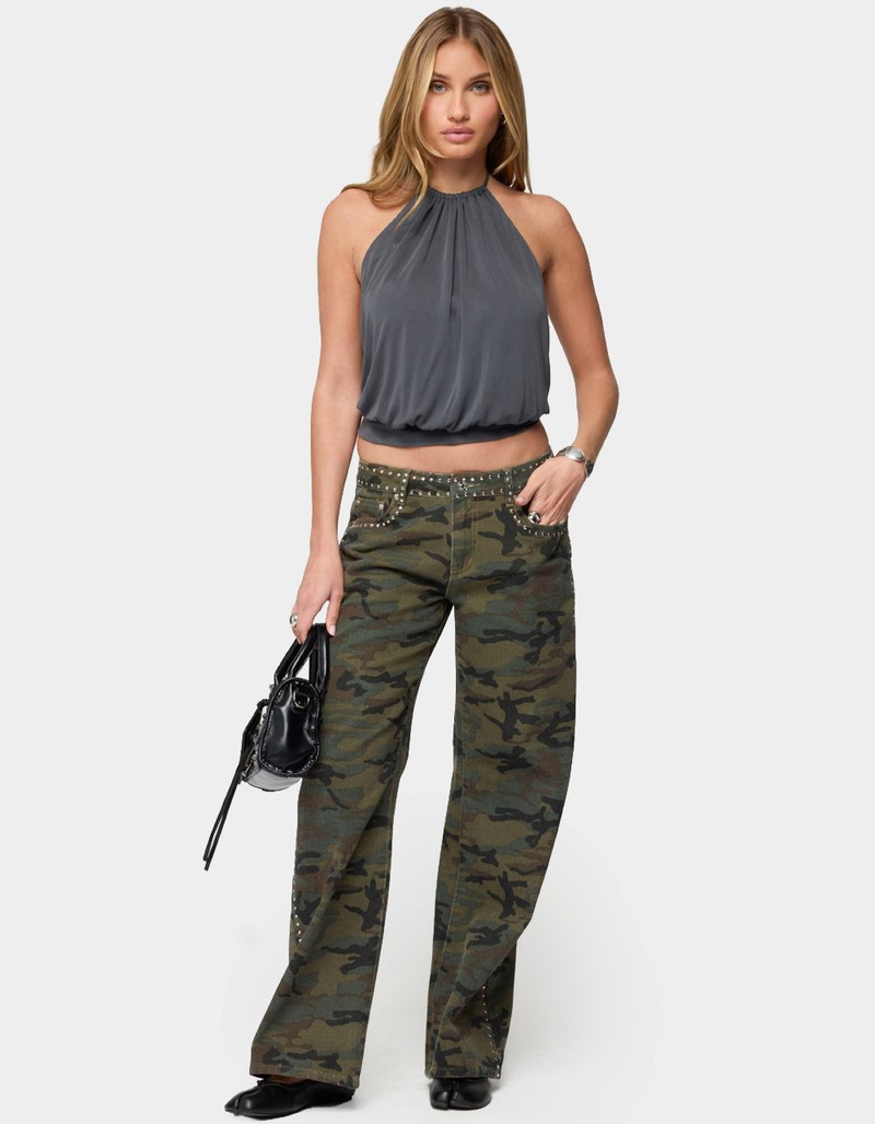 EDIKTED Kammy Draped Backless Halter Top image number 4