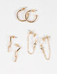 FULL TILT 3 Pack Pearl/Hoop Earring Set image number 1