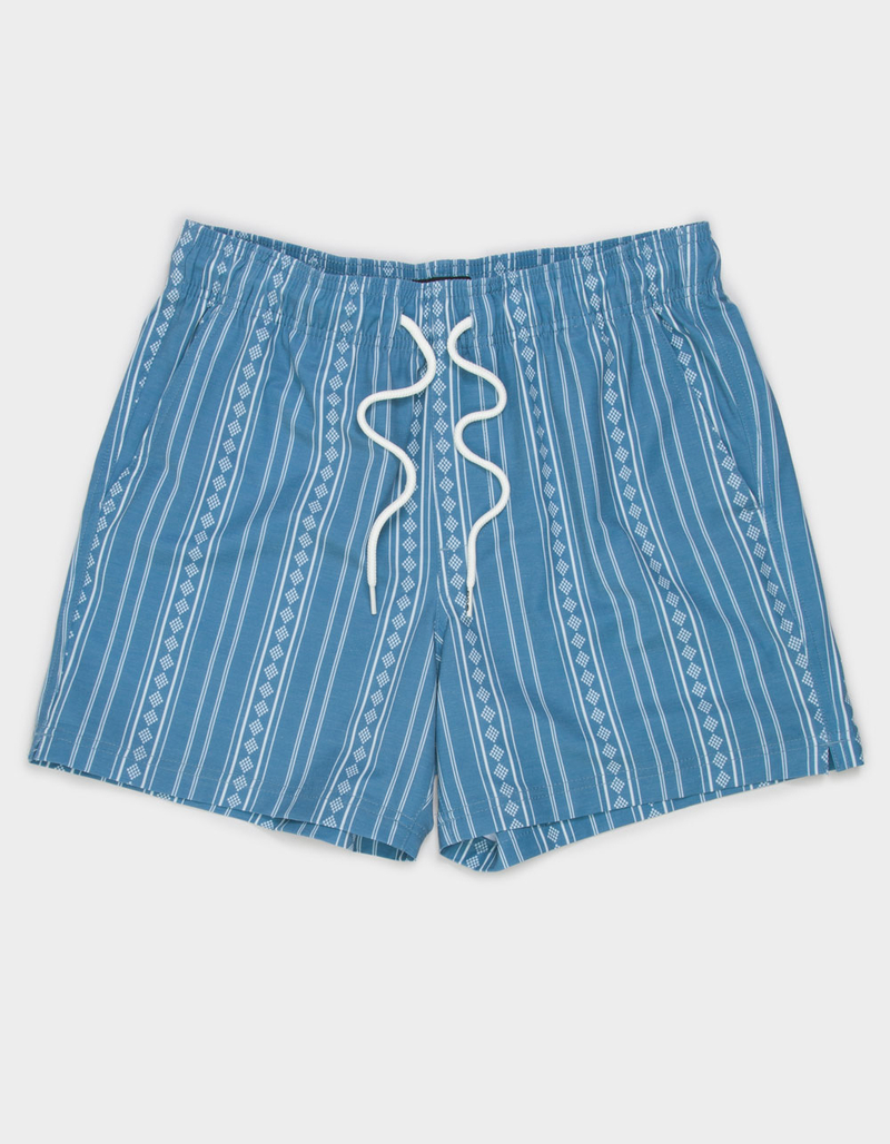 RSQ Mens Tie Stripes 5" Swim Shorts image number 0