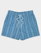 RSQ Mens Tie Stripes 5" Swim Shorts image number 1