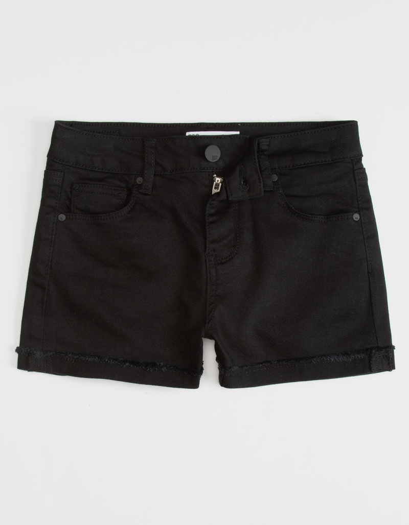 RSQ Malibu Black Girls Denim Shorts image number 0