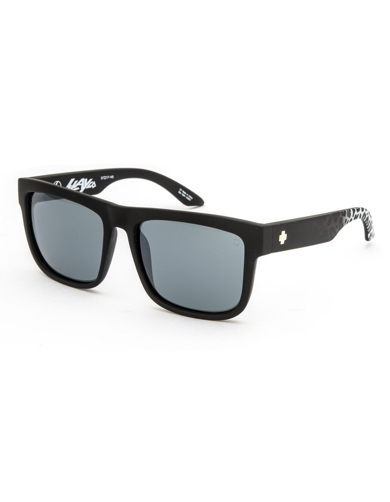 SPY Discord Matte Black Leopard Fade Sunglasses image number 0