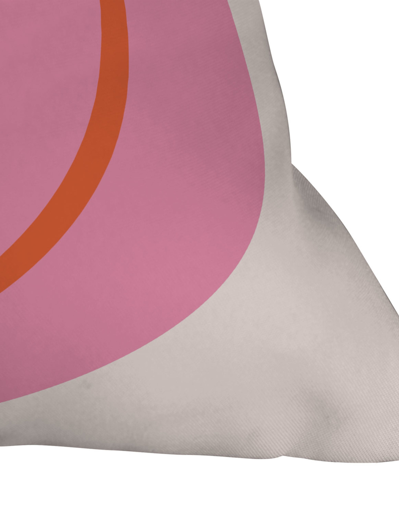 DENY DESIGNS Tara Elisa Design Smiley 18" x 18" Pillow image number 1