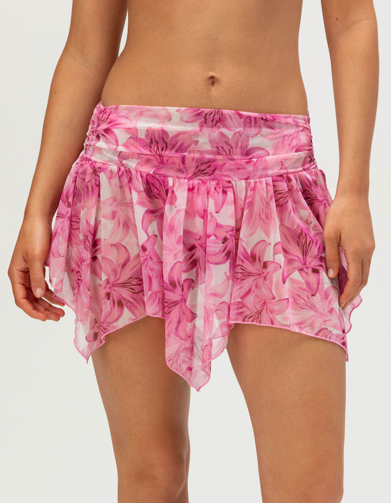 FULL TILT Mesh Womens Cover-Up Skirt image number 1