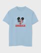 DISNEY Mickey Flag Glasses Unisex Kids Tee image number 1