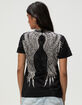 AFFLICTION Saint Womens Lace Up Tee image number 2