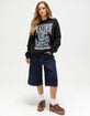 JUNK FOOD Las Vegas Raiders Helmet Flea Market Womens Crewneck Sweatshirt image number 2
