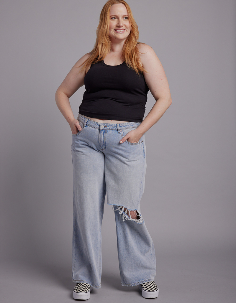 RSQ Womens Low Rise Baggy Jeans image number 4
