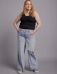 RSQ Womens Low Rise Baggy Jeans image number 5