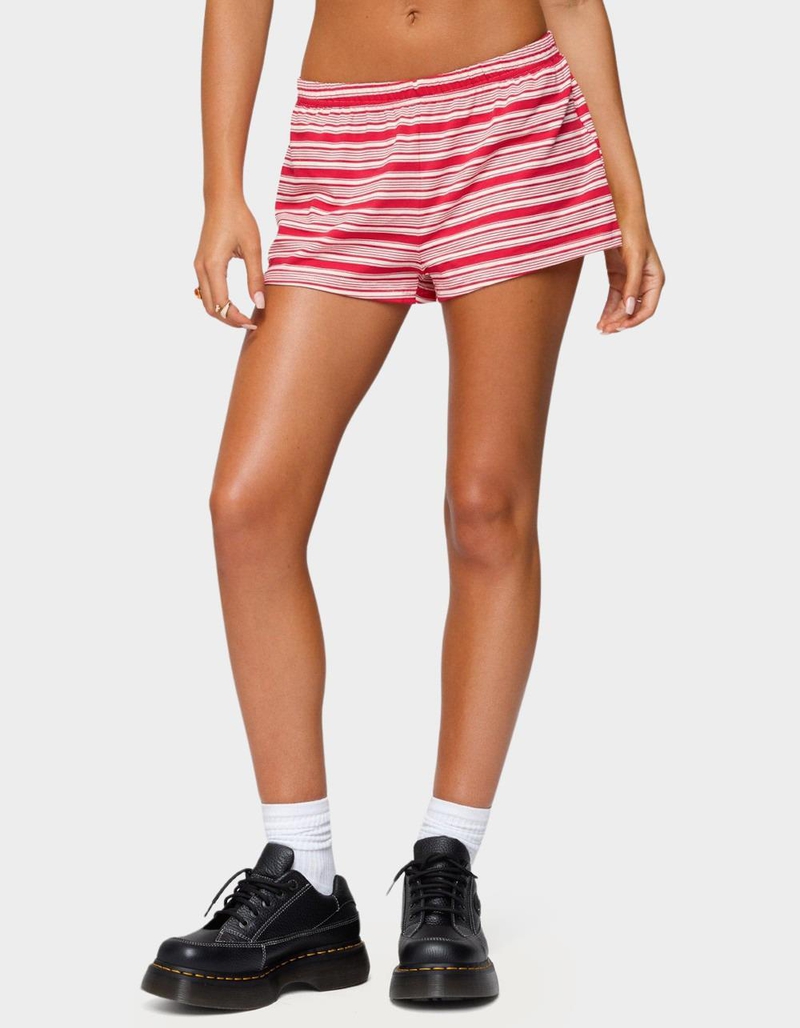 EDIKTED Glennon Striped Shorts image number 0