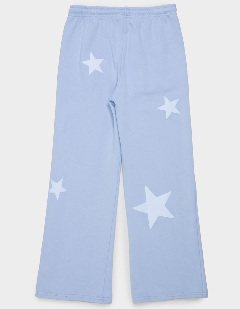 FULL TILT Star Puff Girls Wide Leg Sweatpants image number 2