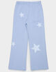 FULL TILT Star Puff Girls Wide Leg Sweatpants image number 3