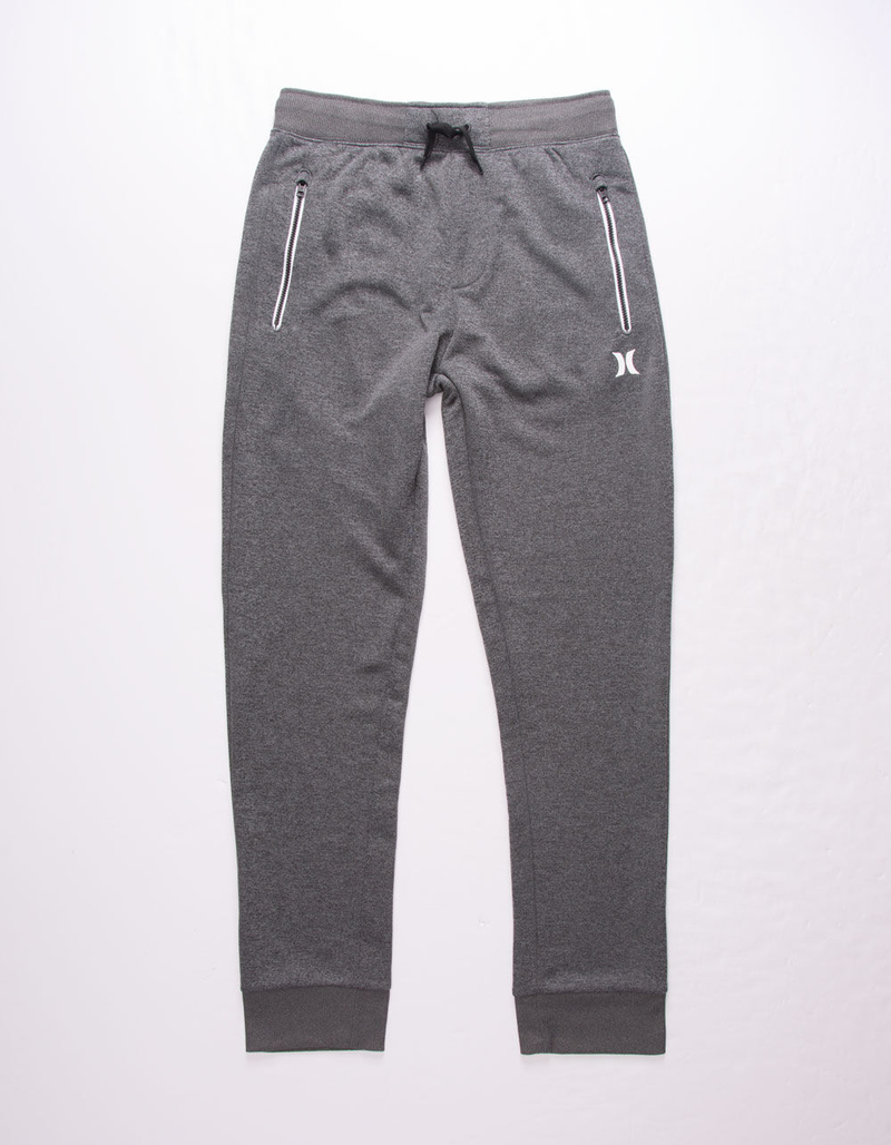 HURLEY Dri-FIT Solar Dark Gray Boys Jogger Pants image number 0