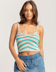 FULL TILT Mitered Stripe Womens Cami image number 1