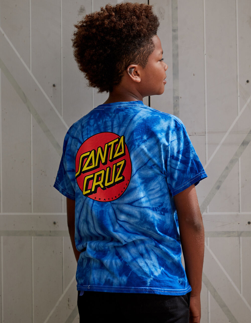 SANTA CRUZ Classic Dot Blue Boys T-Shirt image number 0