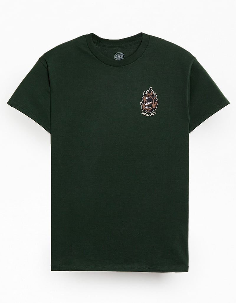 SANTA CRUZ Screaming Fire Oval Mens Tee image number 1