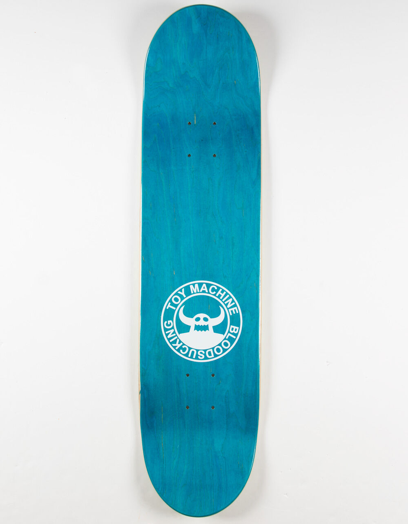 TOY MACHINE Turtle Face 7.75" Skateboard Deck image number 1