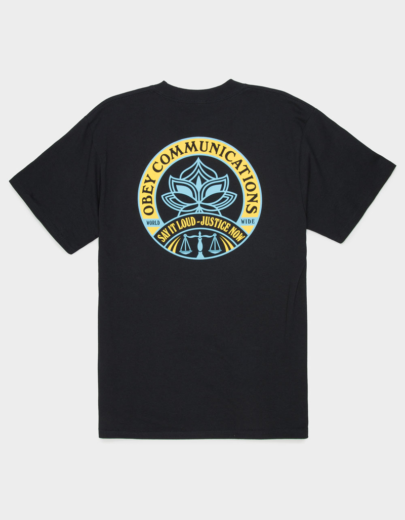 OBEY Say It Loud Lotus Mens Tee image number 0