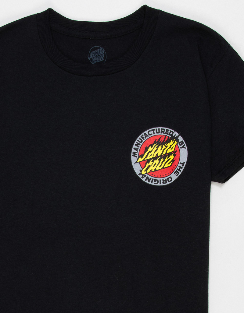 SANTA CRUZ Flamed Mfg Dot Boys Tee image number 3