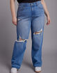 RSQ Womens High Rise Baggy Jeans image number 6