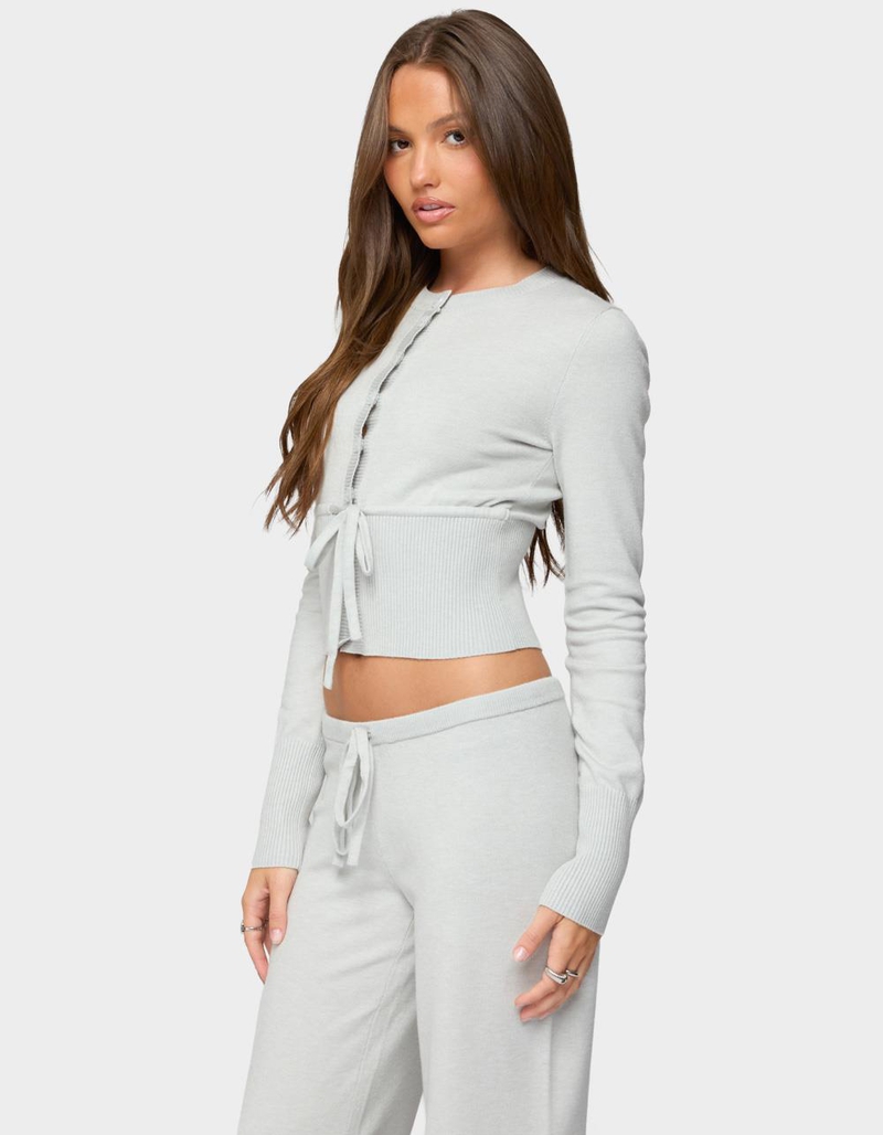 EDIKTED Embryn Button Up Knit Cardigan image number 1