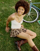RSQ Womens Button Front Lace Trim Cami image number 6