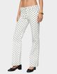 EDIKTED Romily Polka Dot Low Rise Jeans image number 2