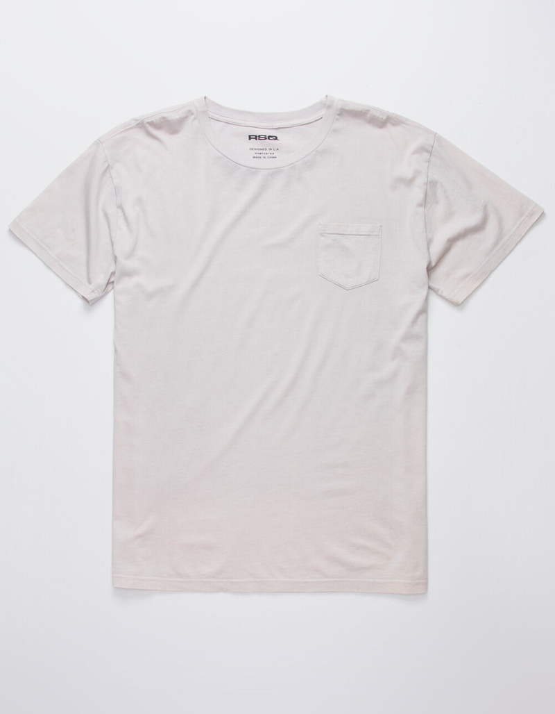 RSQ Mens Mineral Wash Pocket Tee image number 0