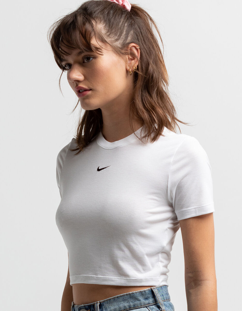 NIKE Sportswear Essential Womens Slim Fit Crop Tee image number 1