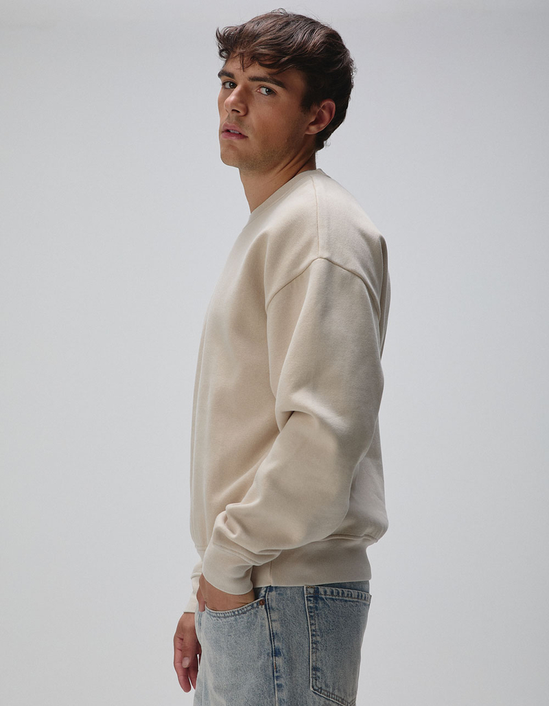 RSQ Mens Washed Oversized Crewneck Sweatshirt image number 3