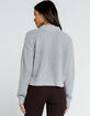 ECO BY DESIGN Recycled V Neck Womens Gray Sweater image number 3