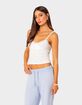 EDIKTED Amilia Lace Trim Tank Top image number 2