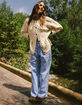 FULL TILT Womens Poplin Boxer Pants image number 1