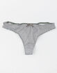 FULL TILT Micro Stripe Olive Thong image number 1