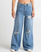 ALMOST FAMOUS Ultra High Rise Wide Leg Womens Jeans image number 2