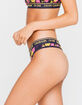 CALVIN KLEIN Navy Floral Thong image number 2