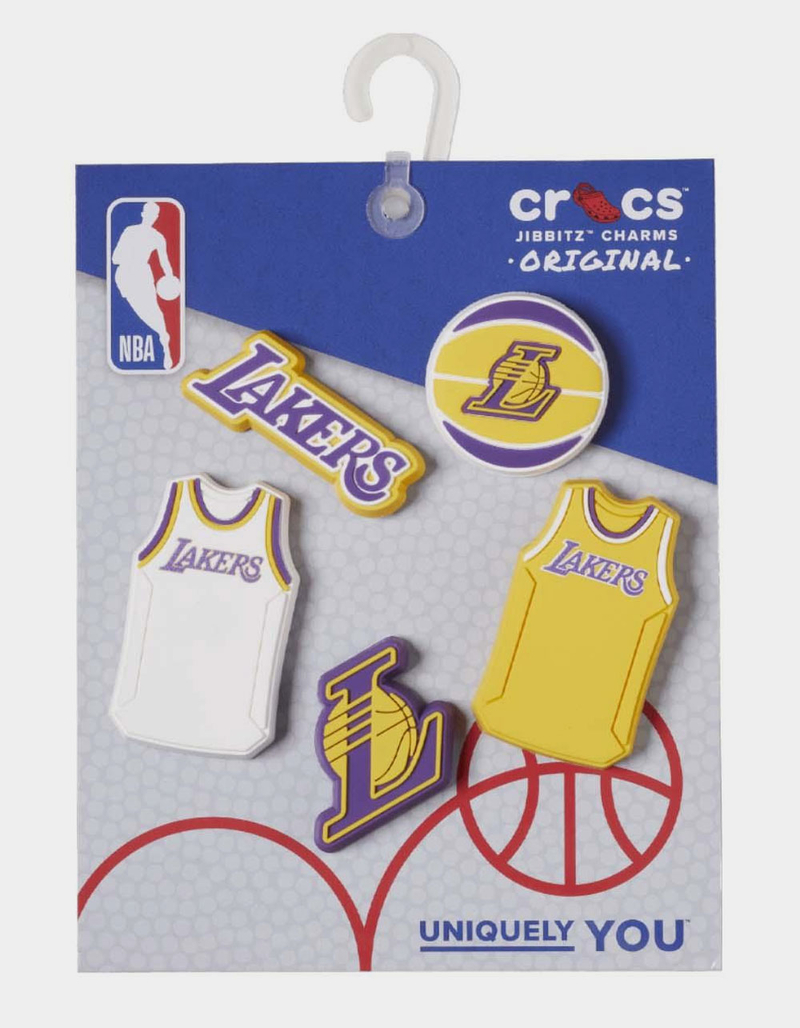CROCS NBA Los Angeles Lakers 5 Pack Jibbitz&trade; Charms image number 2