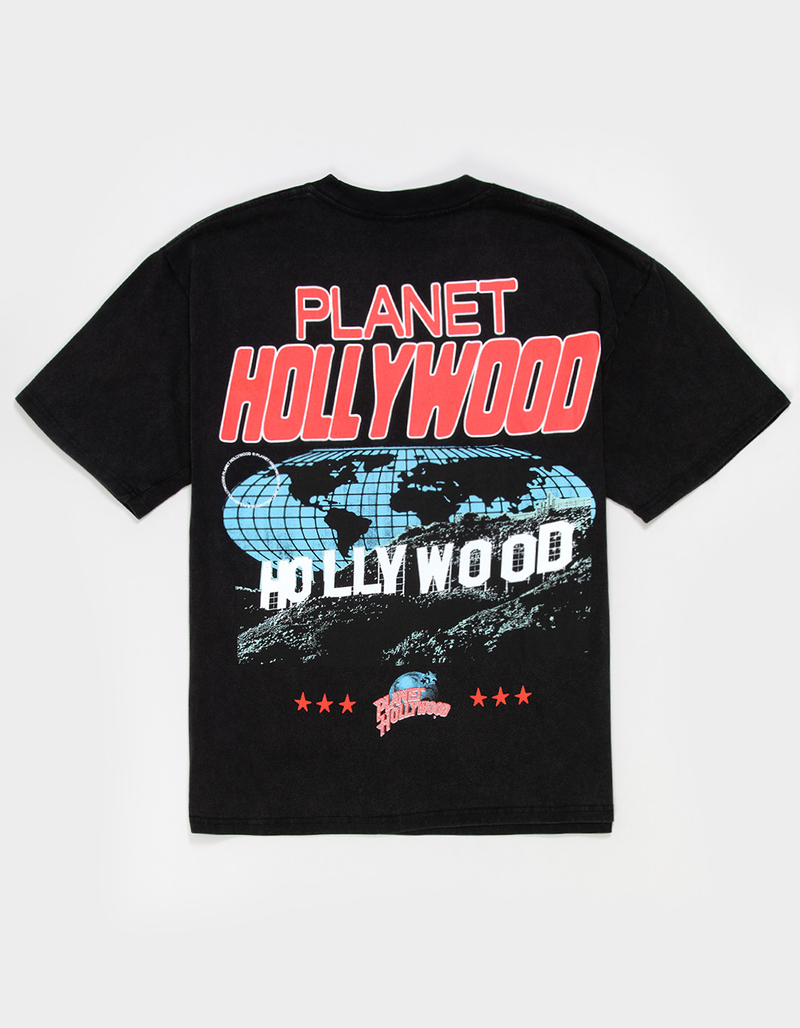 PLANET HOLLYWOOD World Map Mens Boxy Tee image number 0