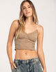 BDG Urban Outfitters Seamless Contrast Cross Womens Lace Cami image number 1