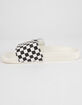 VANS Checkered Black & White Womens Slide Sandals image number 3