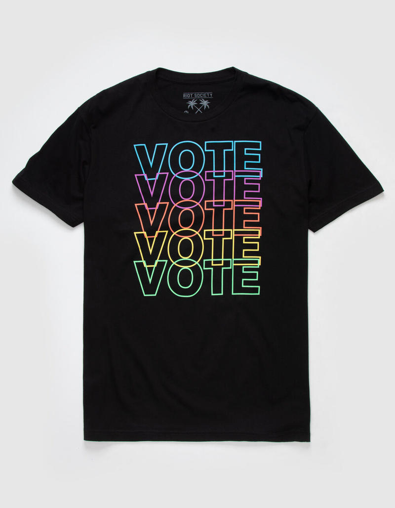 RIOT SOCIETY Vote Repeat Mens T-Shirt image number 0