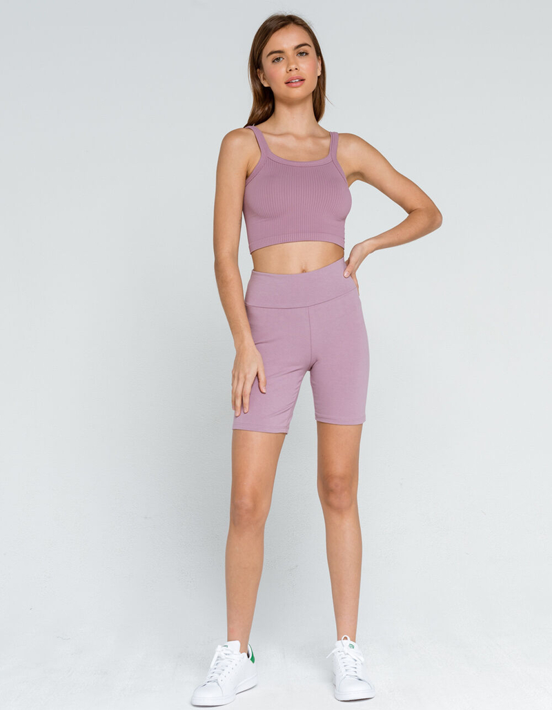 RSQ Seamless Ribbed Light Purple Cami image number 3