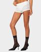 EDIKTED Maisley Sheer Lace Shorts image number 3