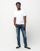 RSQ London Tinted Denim Mens Ripped Skinny Jeans image number 5