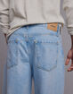 RSQ Mens Baggy Light Wash Denim Jeans image number 5