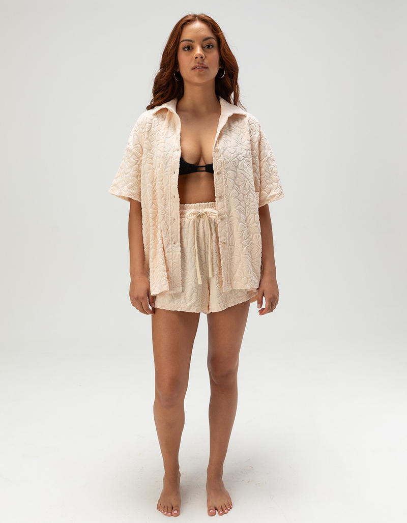 RIP CURL Las Dalias Terry Womens Button Up Shirt image number 4