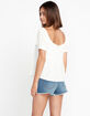 VOLCOM A Full Out Womens Babydoll Top image number 4