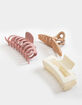 FULL TILT 3 Pack Matte Claw Hair Clips image number 1